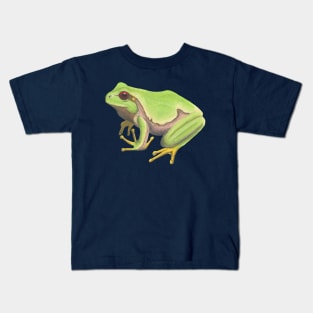 European Tree Frog :: Reptiles and Amphibians Kids T-Shirt